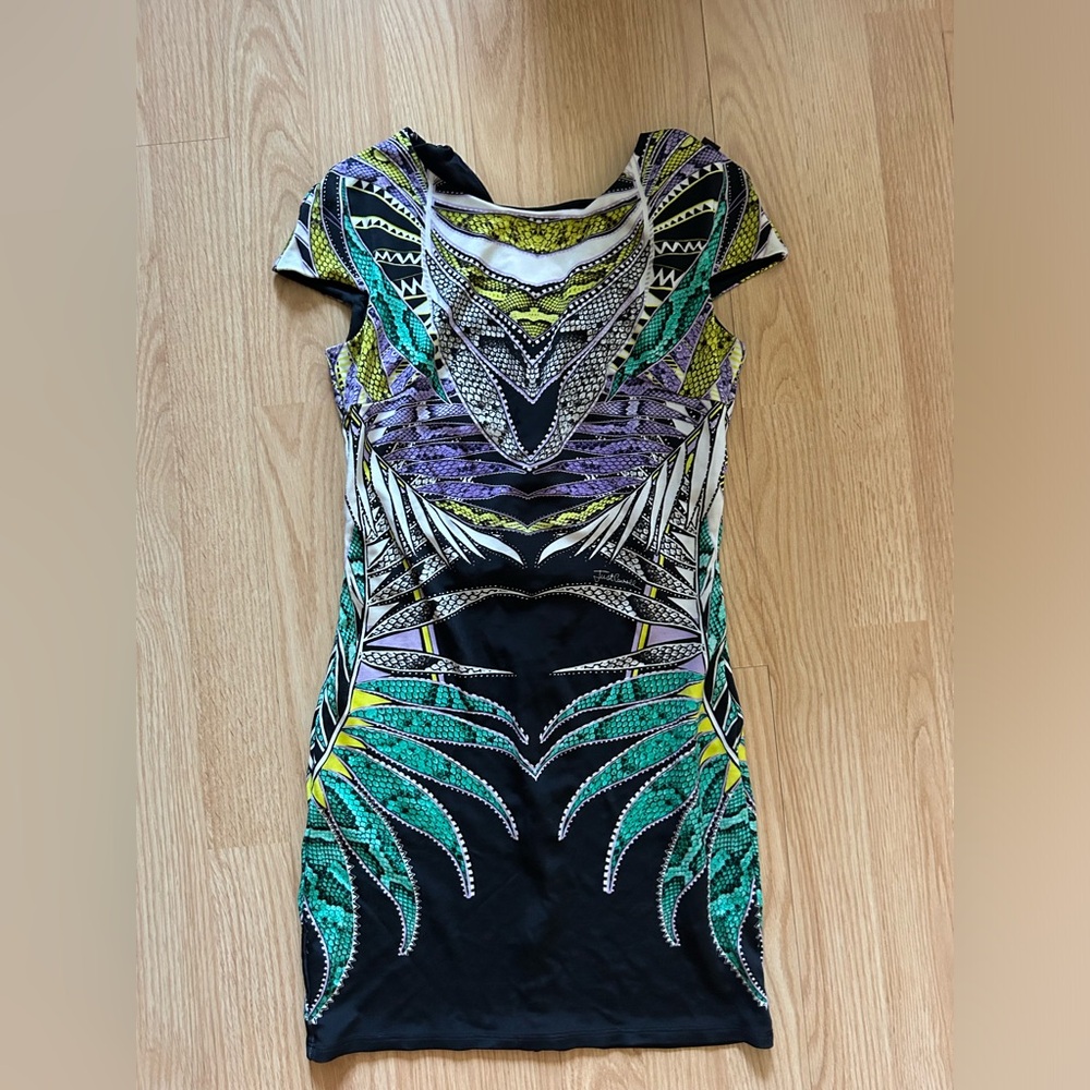 Just Cavalli VERY small tropical 🐠 print dress